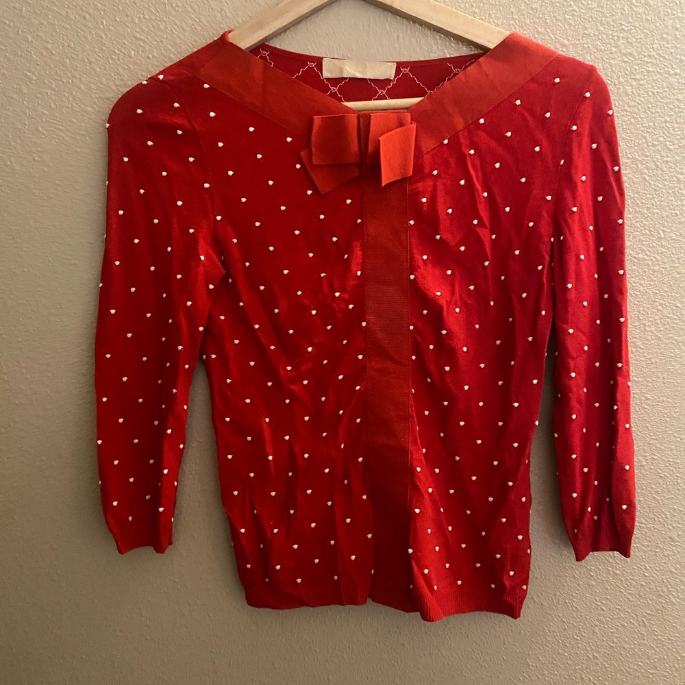 Valentino Polka Dot Red Top with Bow